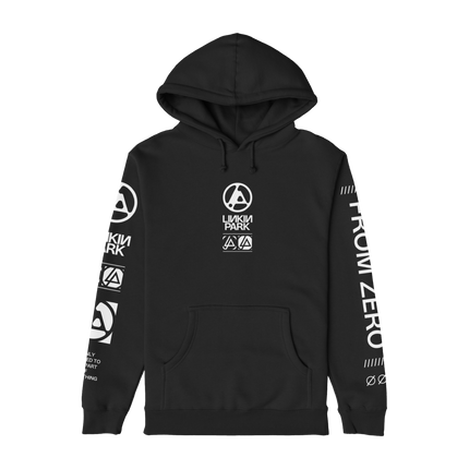 FZR BLACK PULLOVER HOODIE