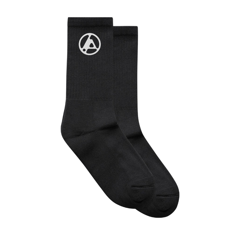 Linkin Park Black Embroidered Socks