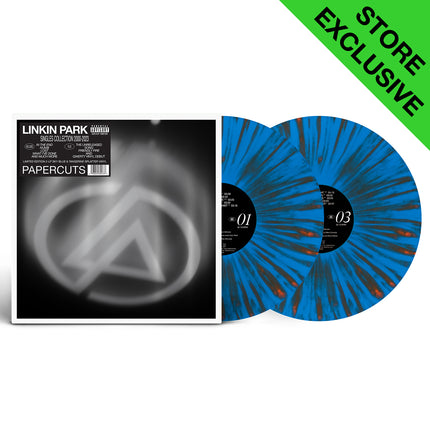 PAPERCUTS LIMITED EDITION SKY BLUE & TANGERINE SPLATTER VINYL 2LP | Linkin Park