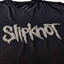 Slipknot Unisex T-Shirt: Logo (Black) (Back Print & Hi-Build)