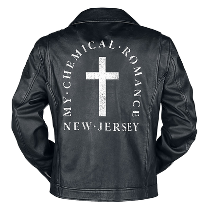 My Chemical Romance NJ Cross Leather Motorcycle Jacket