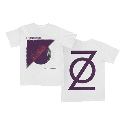 Shinedown Planet Zero White T-shirt