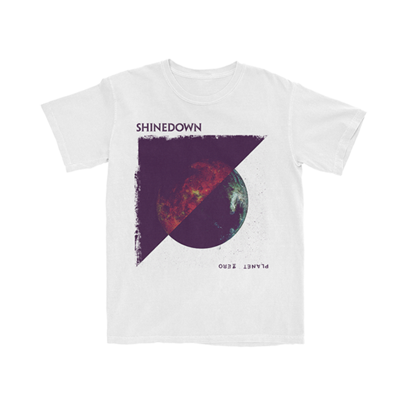 Shinedown Planet Zero White t-shirt