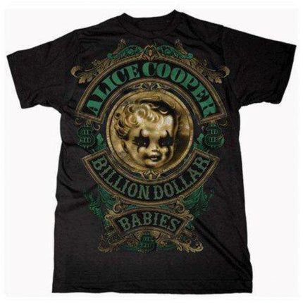 Alice Cooper Unisex Tee: Billion Dollar Baby Crest