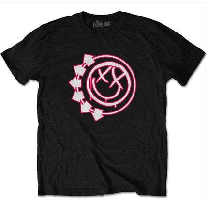 Blink-182 Unisex T-Shirt: Six Arrow Smiley