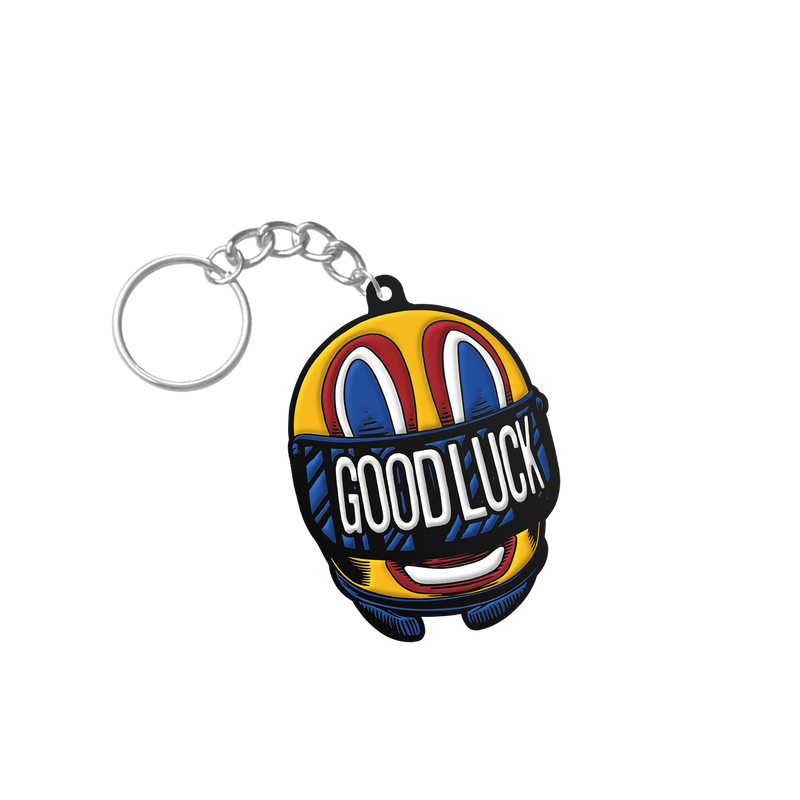 Good Luck Helmet Keychain