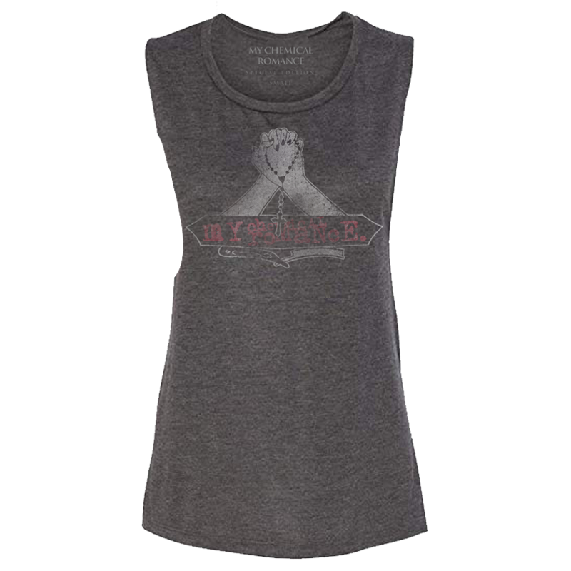 Praying Hands Distressed Women's Tank Top