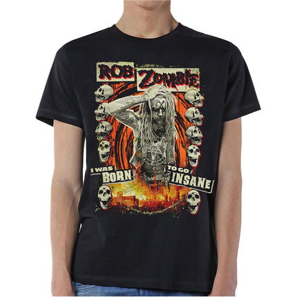 Rob Zombie Unisex Tee: Born to Go Insane