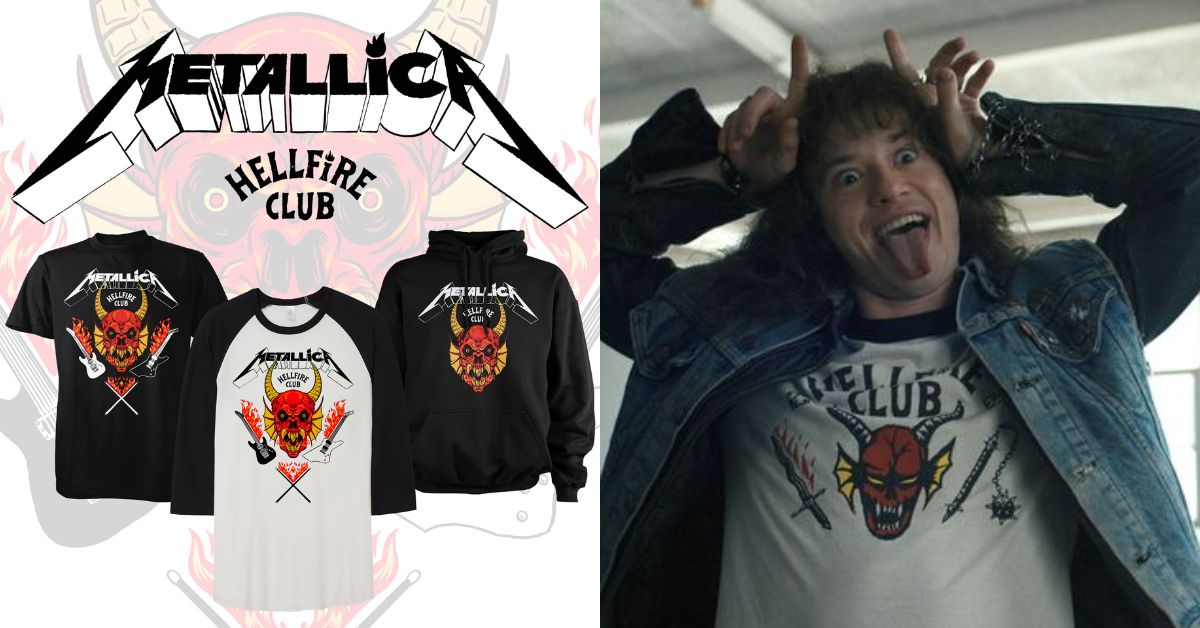 Metallica & Stranger Things Release 'Hellfire Club' Merch - Maniacs Online | Heavy Metal News 