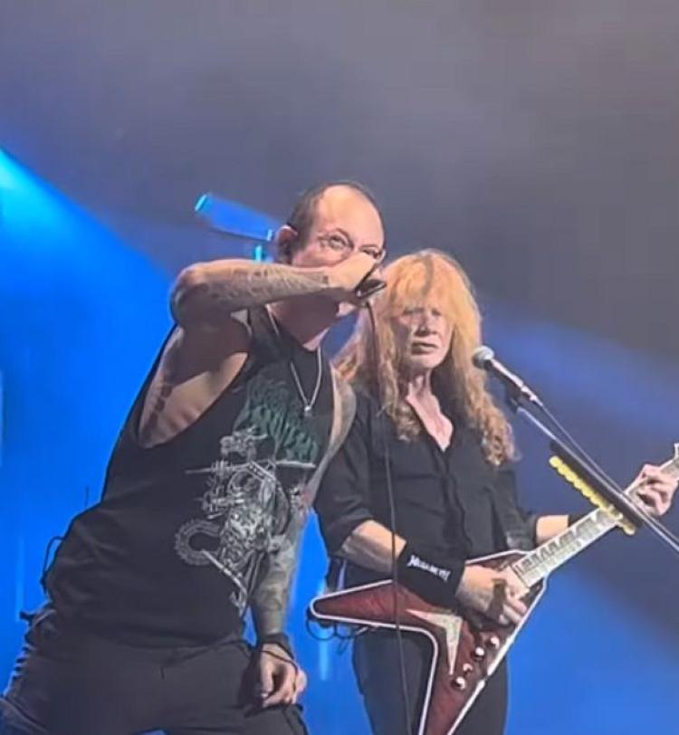 Matt Heafy Performing Live With Megadeth